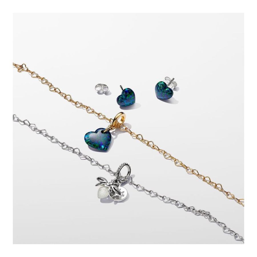 Collier-Halskette Verbundene Herzen Vergoldet 363334C00