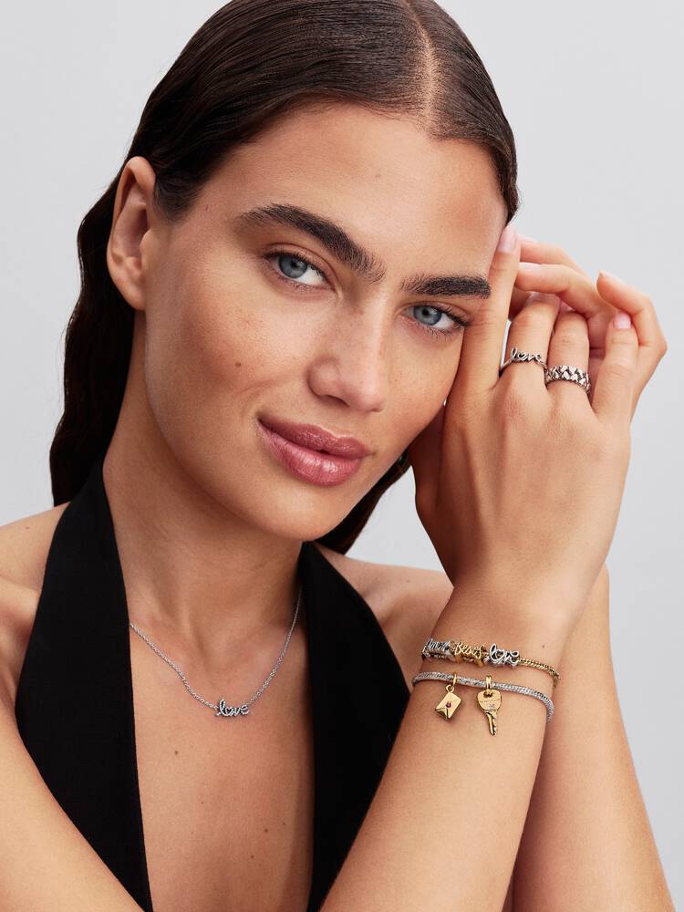 Amore Schrift Charm Sterling-Silber
