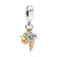 Rose Charm-Anhänger Hand der Fatima Auge der Vorsehung