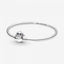 Armreif Beißender Stitch Verschluss Silber