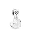 Charm Charm-Anhänger Mother and Son Love Charm-Anhänger Silber