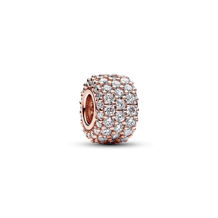 Charm Funkelndes Dreireihiges Pavé Zirkonia Rosévergoldet Hauptbild