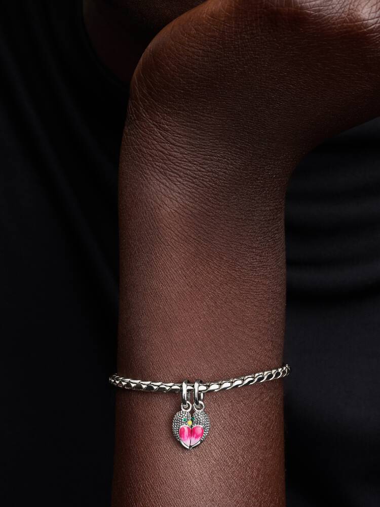 Turteltauben Charm-Anhänger Sterling-Silber