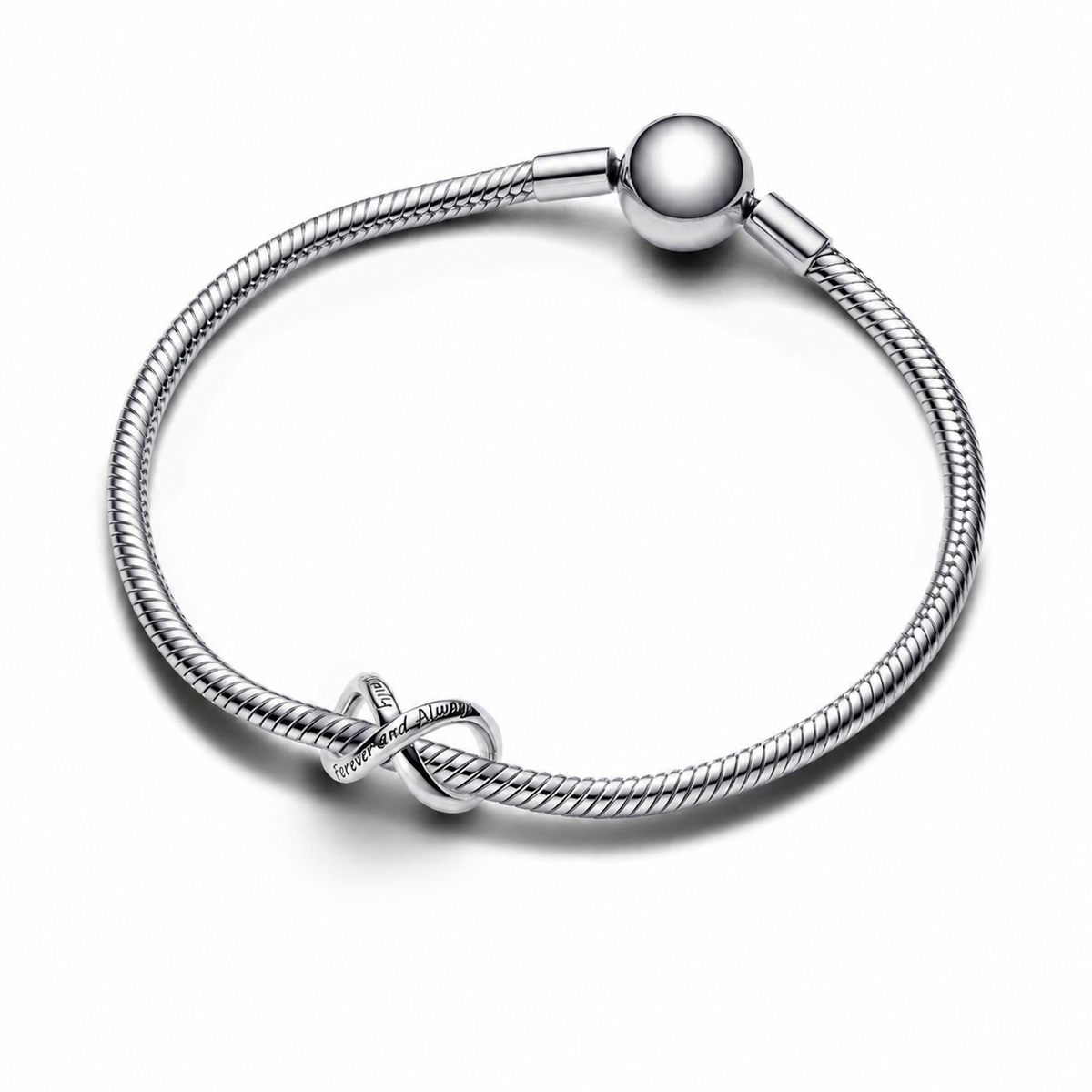 Charm Für Immer & Ewig Unendlichkeit Sterling-Silber