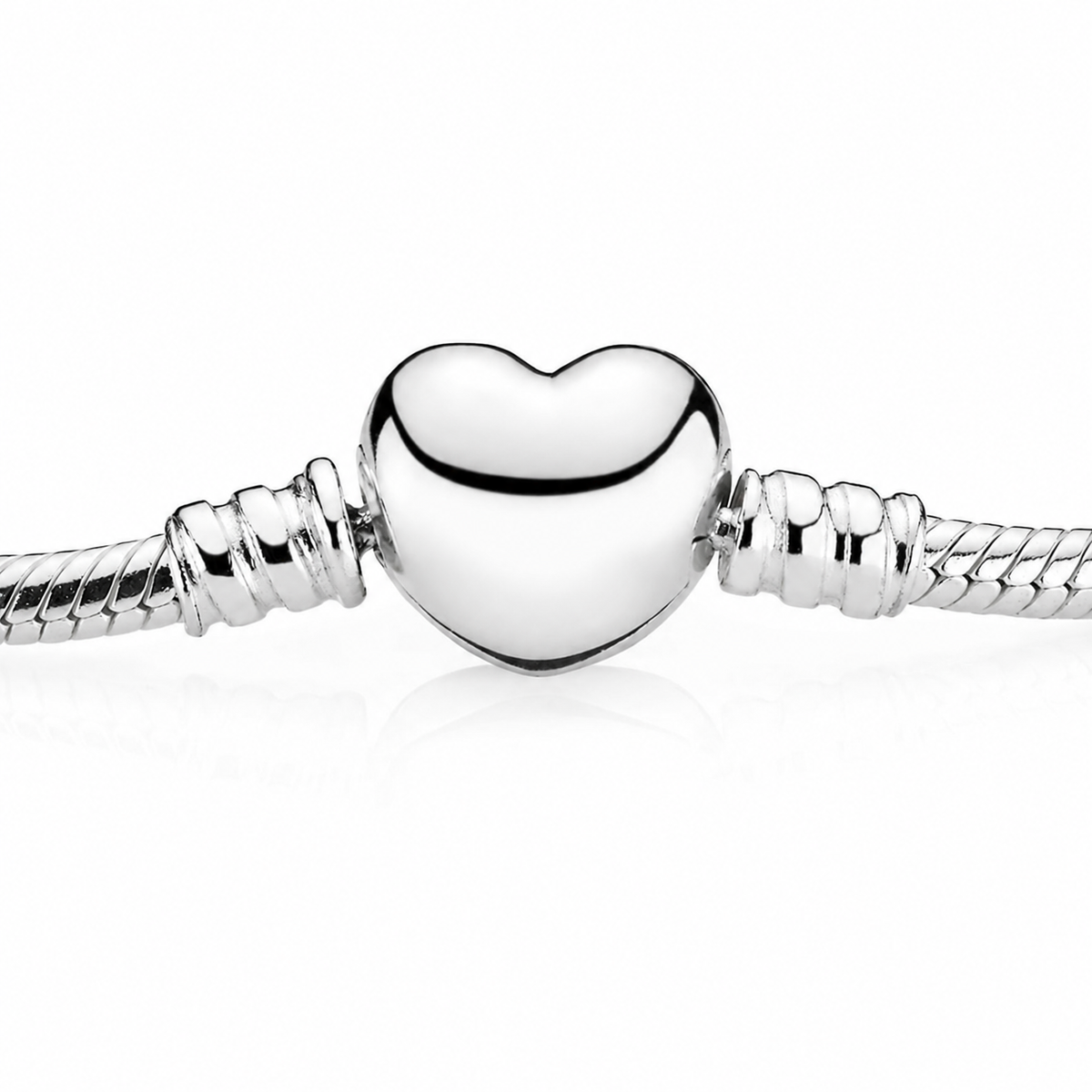 Armband Moments Herz Verschluss Silber