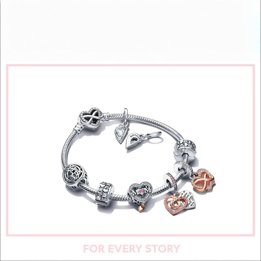 382621C01 Collier-Halskette Doppelreihige Pavé-Stab Rosé Vergoldet