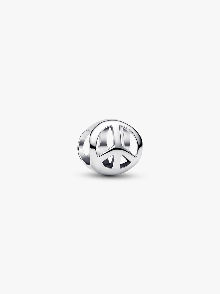 Friedens-Symbol Mini-Charm Sterling-Silber