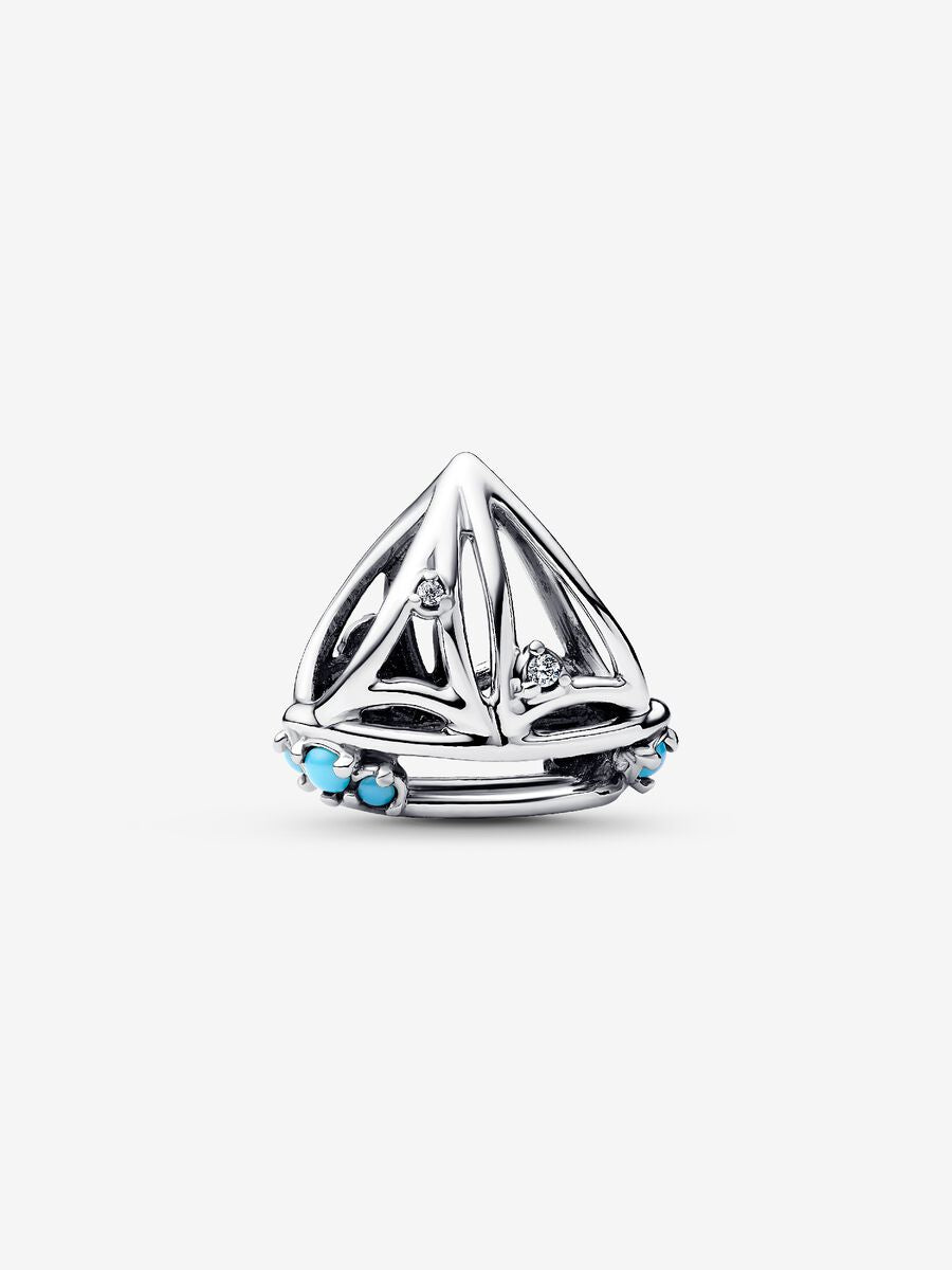 Segelboot Charm Sterling-Silber