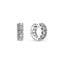 Ohrringe Creolen Doppelband Pavé Zirkonia Sterlingsilber