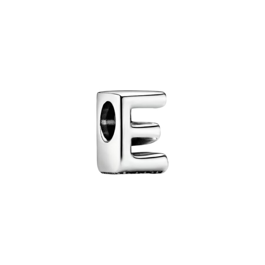 Charm Buchstabe Letter E Silber