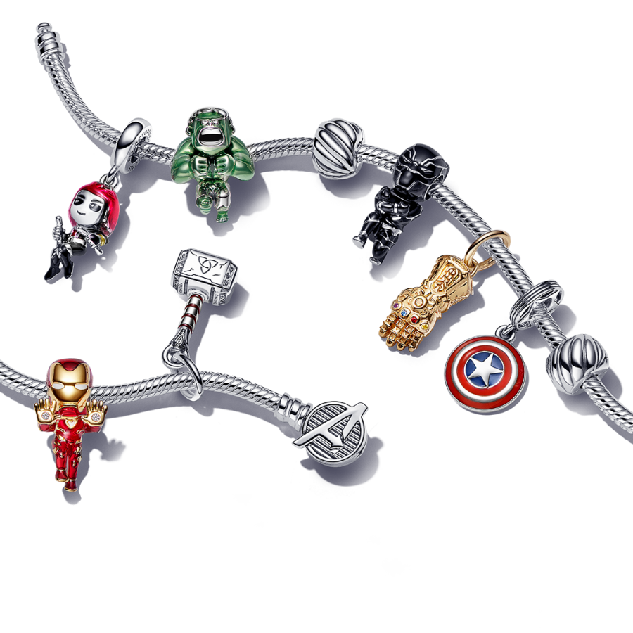 Charm The Avengers Iron Man Arc-Reaktor Silber