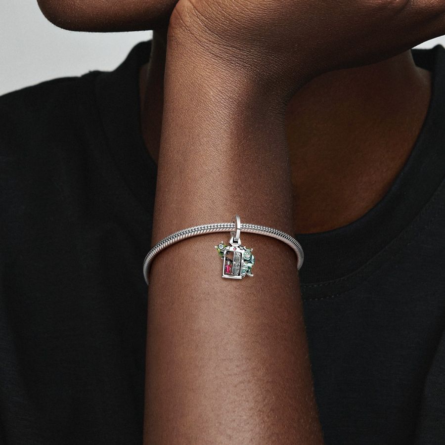 Charm-Anhänger Pixar Die Monster AG Tür Sterling-Silber Zweitbild