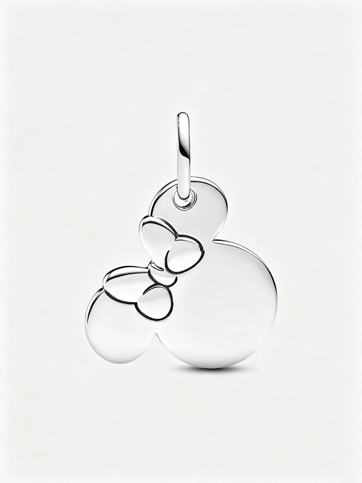 Minnie Maus Gravierbarer Charm-Anhänger Sterling-Silber