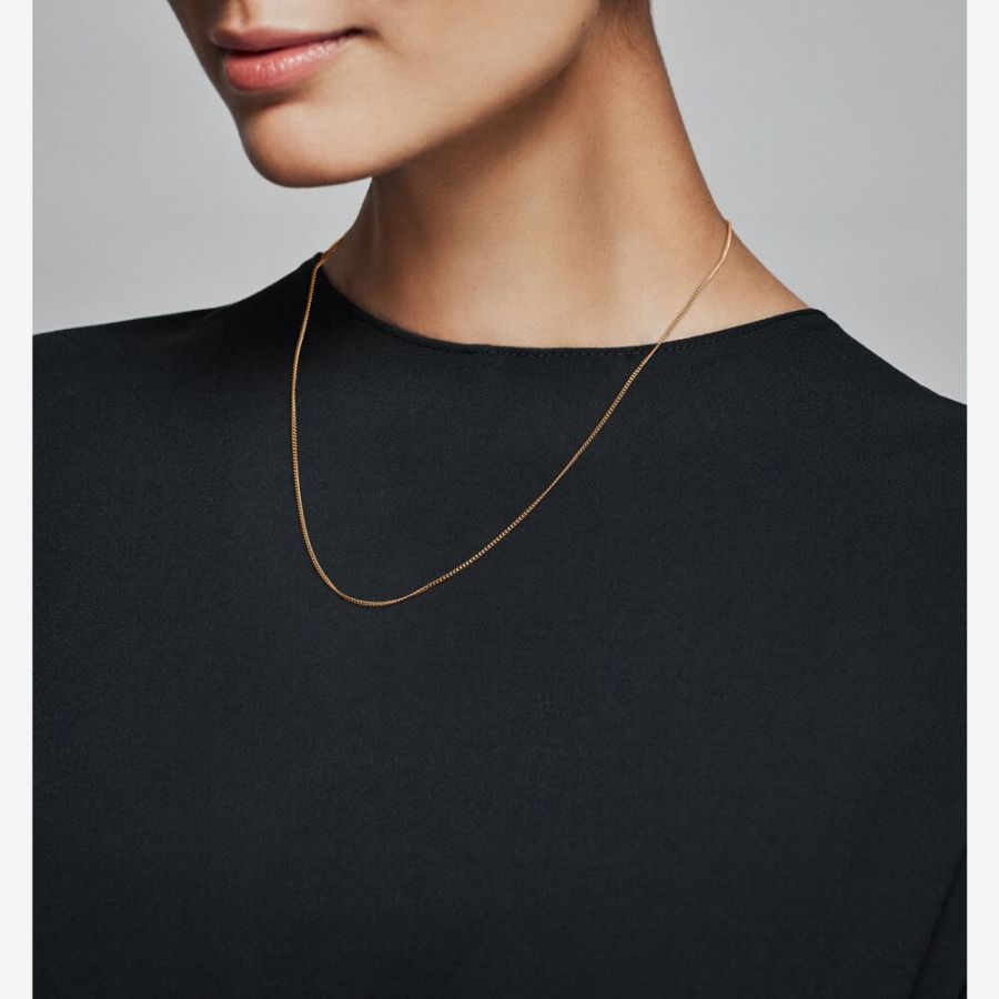Rose 388283 Kette Curb Chain Rosé Vergoldet 60 cm