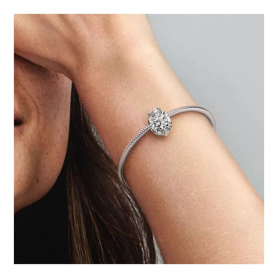 Charm Königlicher Löwe Zirkonia Sterling-Silber