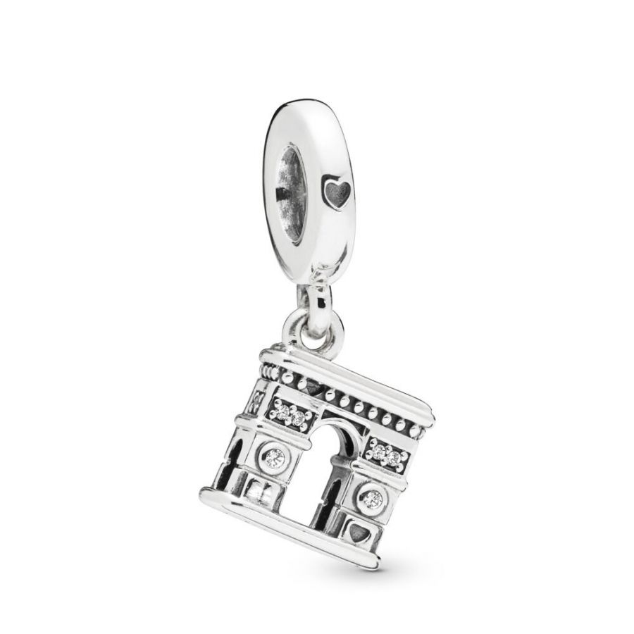 Charm-Anhänger Arc de Triomphe Paris Sterling-Silber
