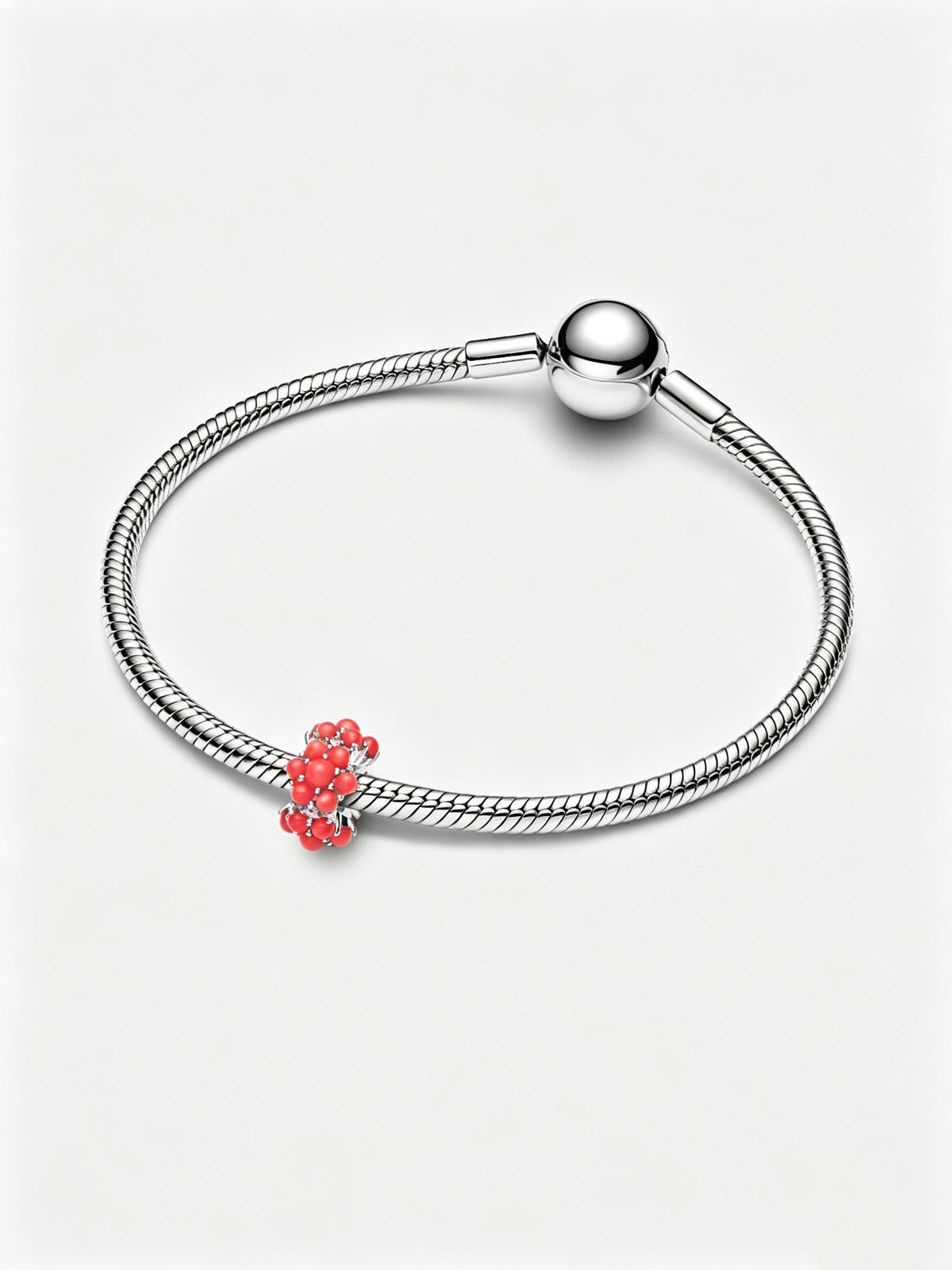 Korallenrotes Ozean Charm Sterling-Silber