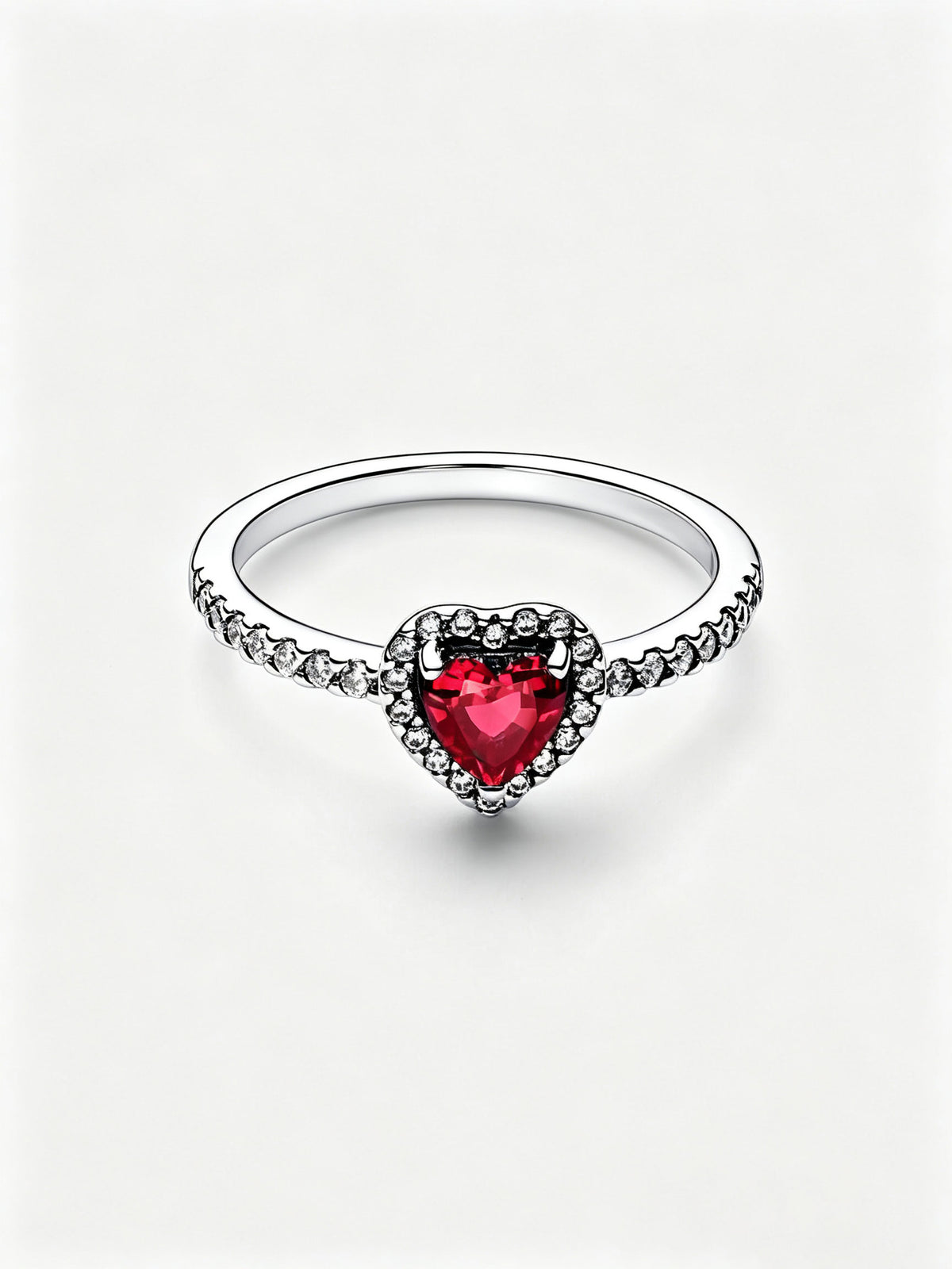 Ausgeprägtes Rotes Herz Ring Hauptbild