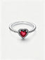 Ausgeprägtes Rotes Herz Ring