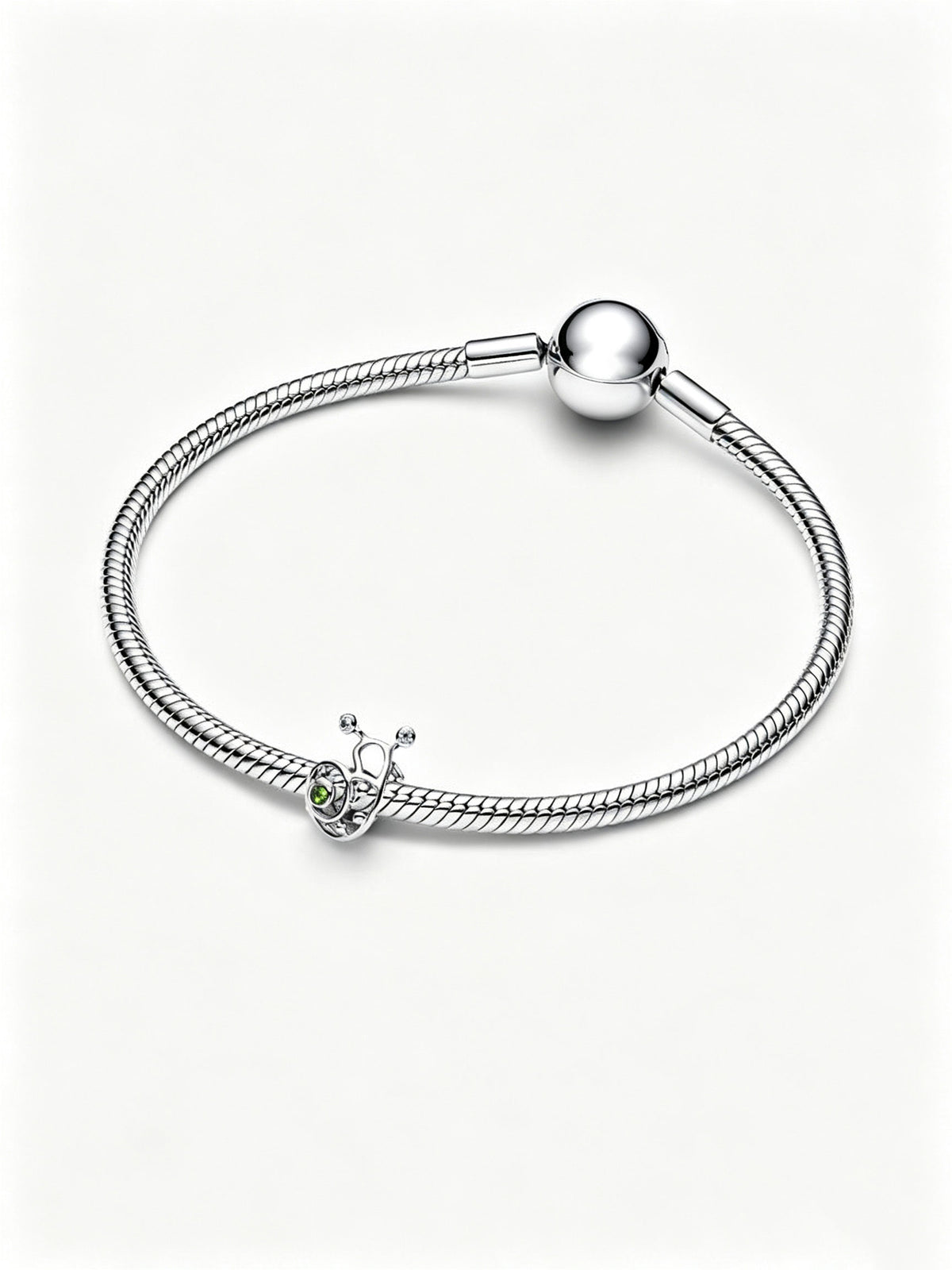 Schnecke Offen gearbeitetes Charm Sterling-Silber