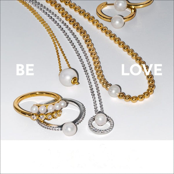 393206C01 Collier Kette Weiße Rose Zirkonia Silber 45 cm