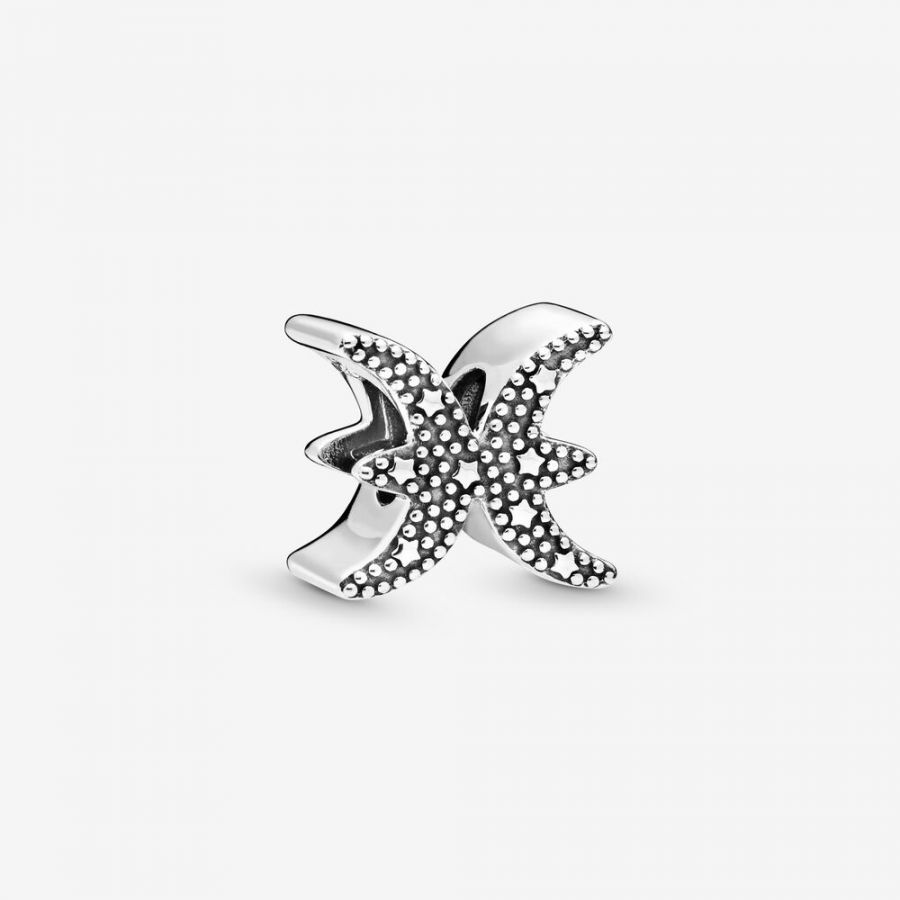 Charms Funkelnde Fische Sterling-Silber
