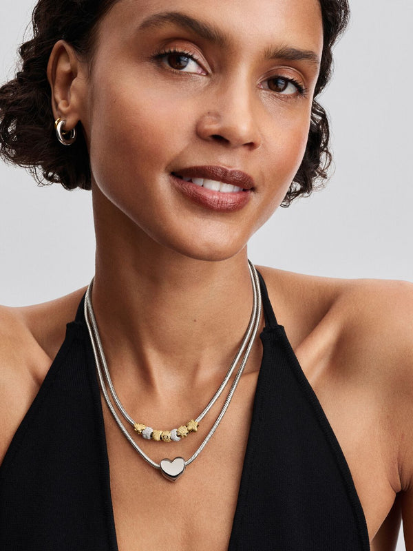 Strukturierte Pfote Mini-Charm Sterling-Silber