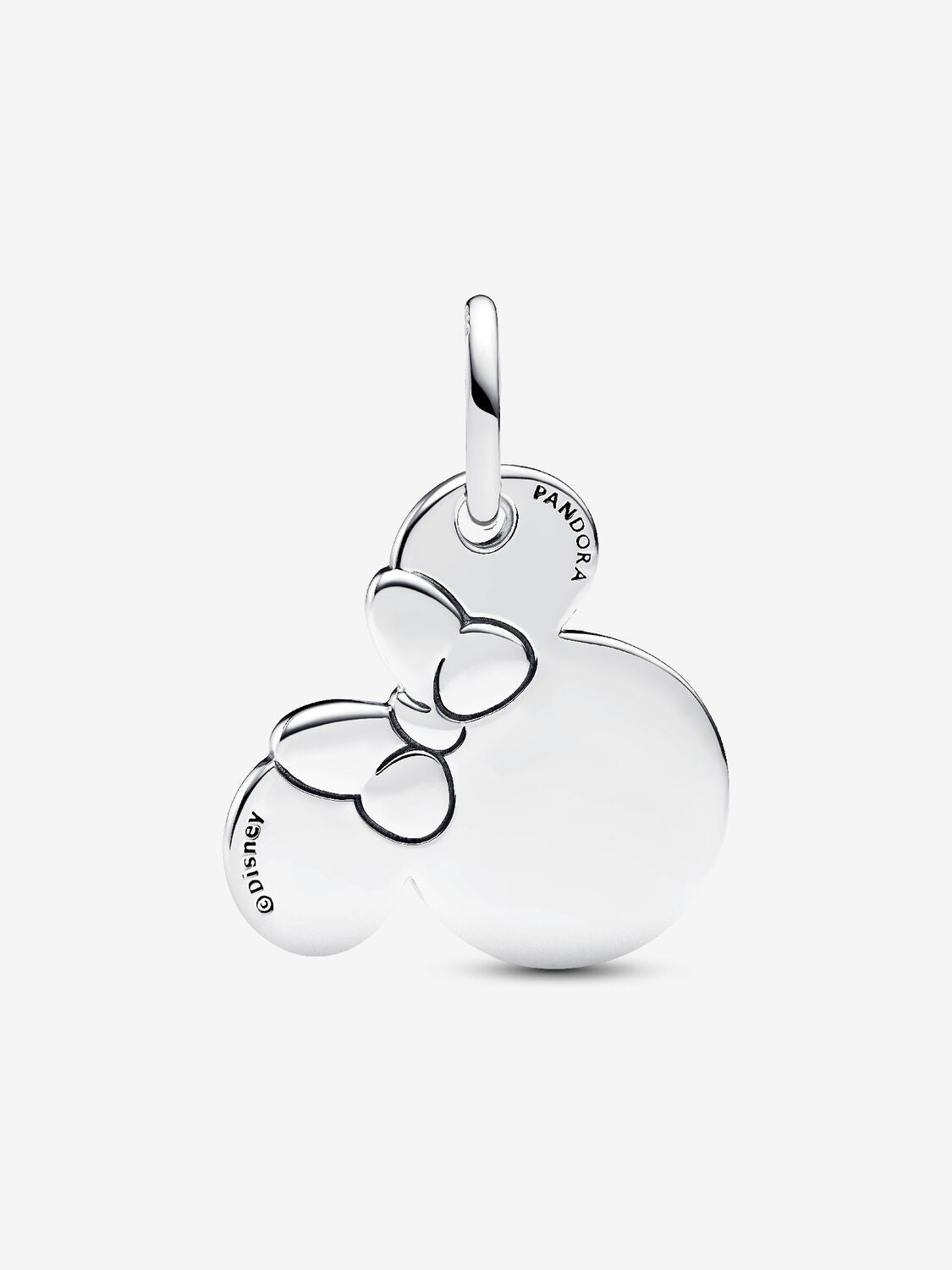 Minnie Maus Gravierbarer Charm-Anhänger Sterling-Silber