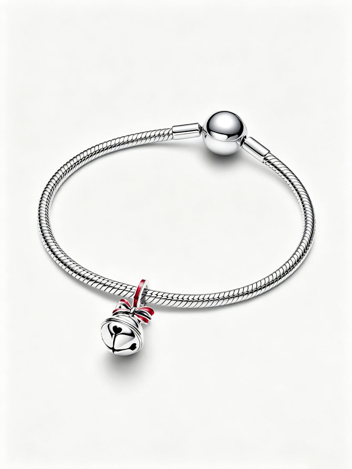 Weihnachtsglocke Charm-Anhänger Sterling-Silber