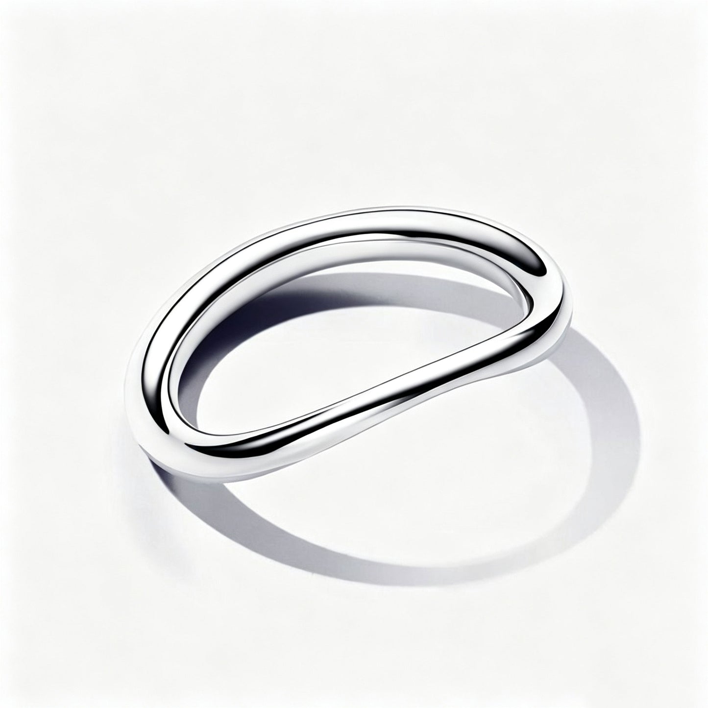 Essence Bandring Organisch Geformt Silber