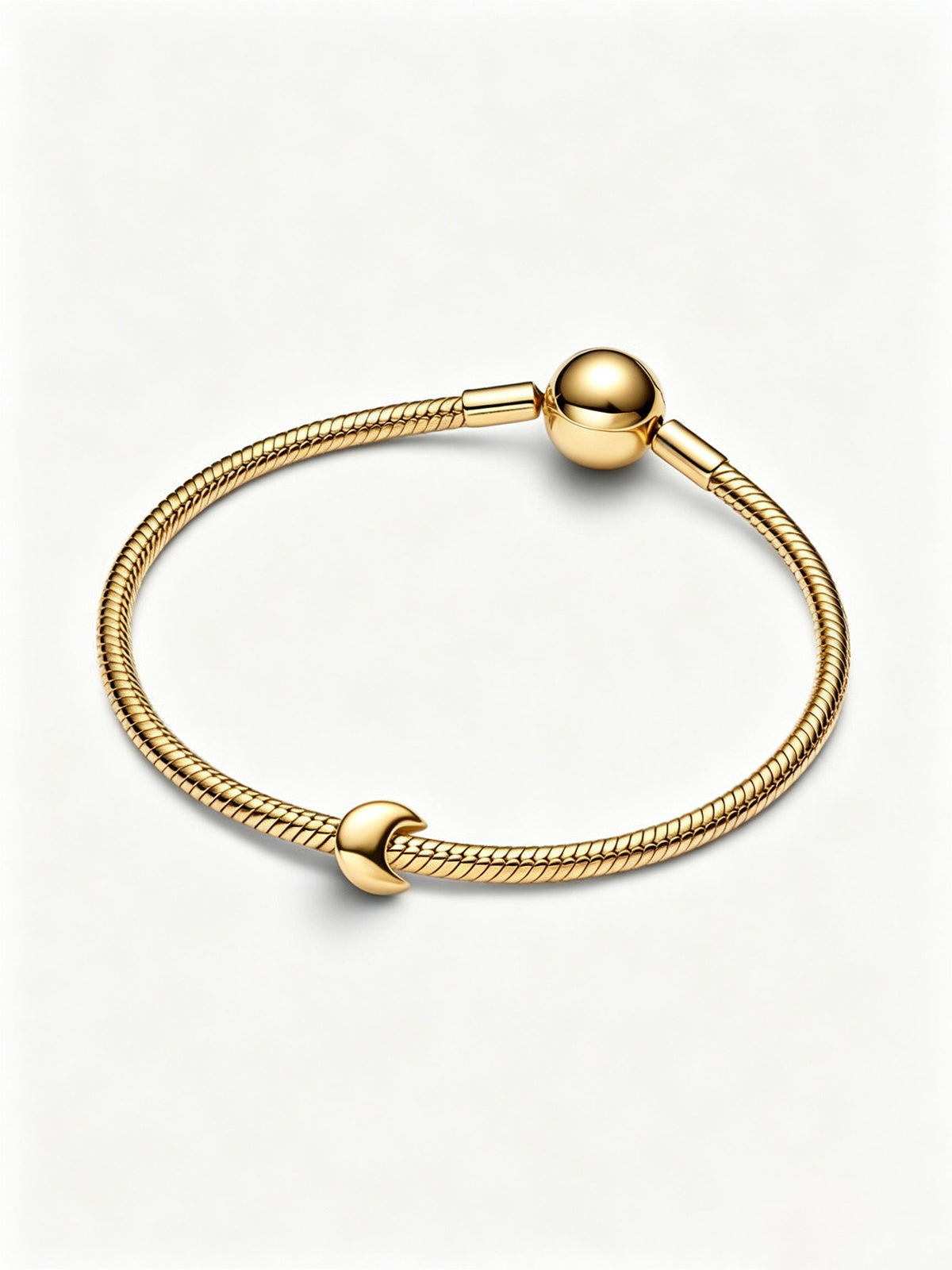Mond Mini-Charm 14 Karat Vergoldung