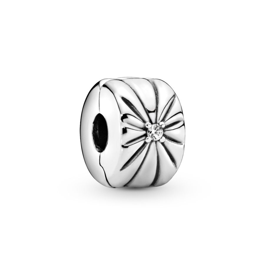 Charm Clip Funkelnder Sonnenstrahl Sterling-Silber Hauptbild