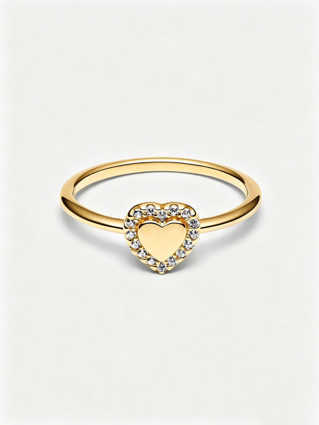Gravierbarer Herz Strahlenkranz Ring