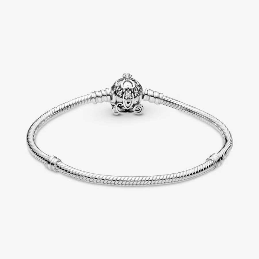Armband Cinderella Kürbiskutschen-Verschluss Silber