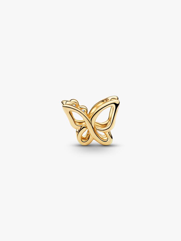 Schmetterling Offen gearbeitetes Charm